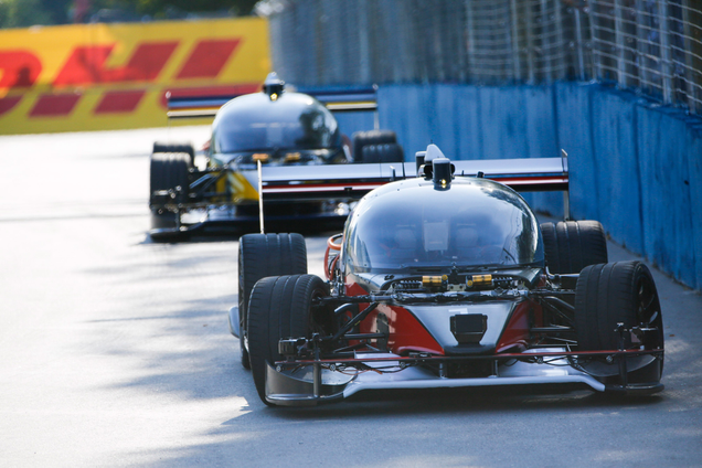Devbots on track. Image via Roborace